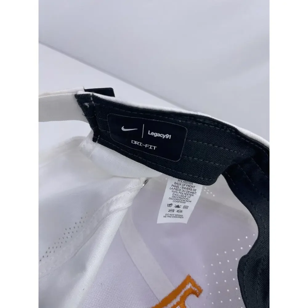 Tennessee Volunteers Nike Dri-FIT Legacy91 Hat Cap Adjustable White Golf